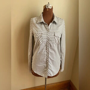Roxy stripped casual button down shirt